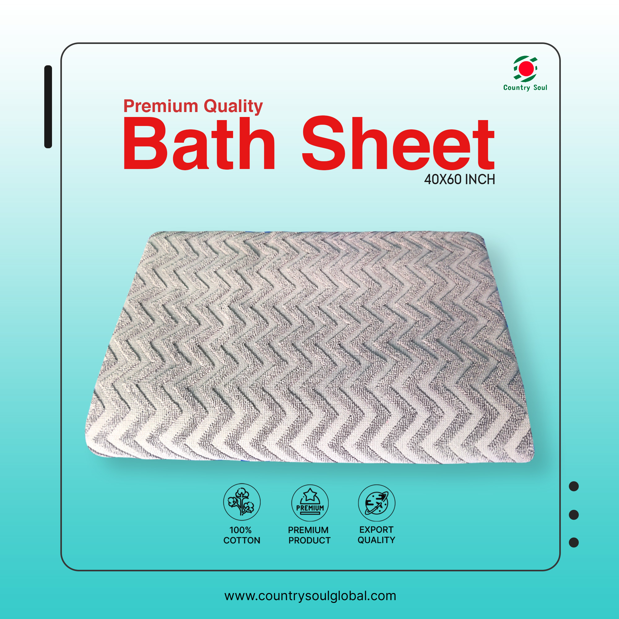 Picture of PREMIUM QUALITY COTTON MADE BATH SHEET