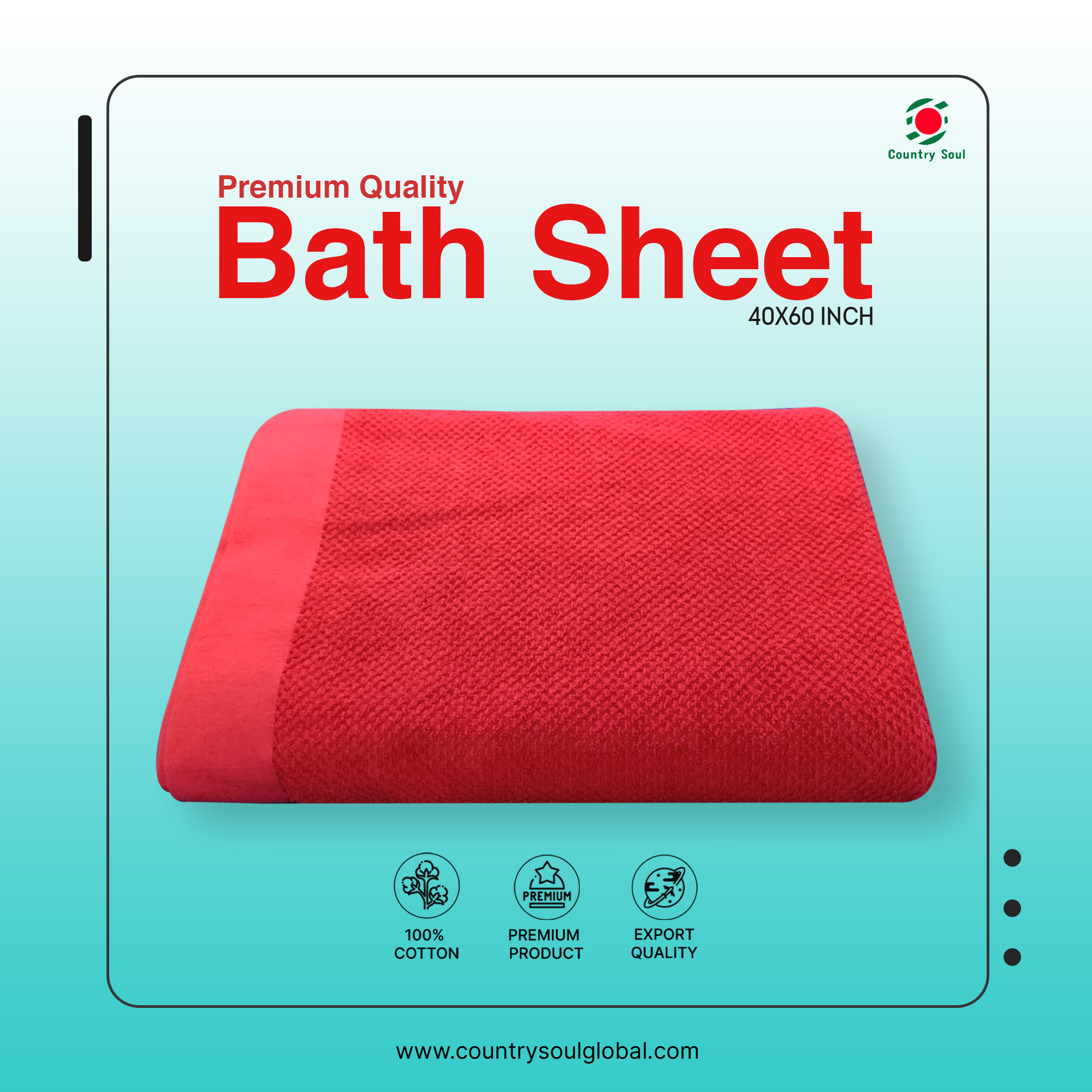 Picture of PREMIUM QUALITY COTTON MADE BATH SHEET