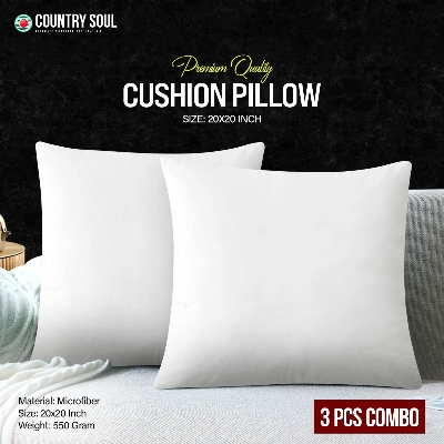 Picture of 3 Pcs Microfiber Cushion 20x20 Inch