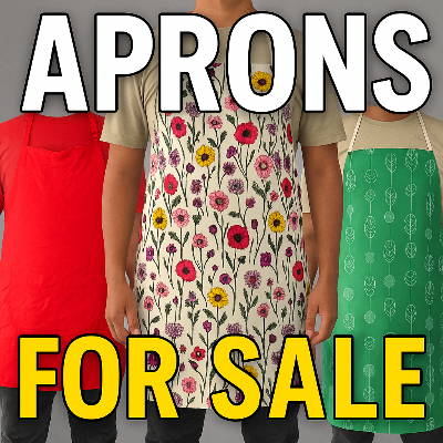 Picture of 3 pcs 100% Export Quality Cotton Printed Kitchen Apron