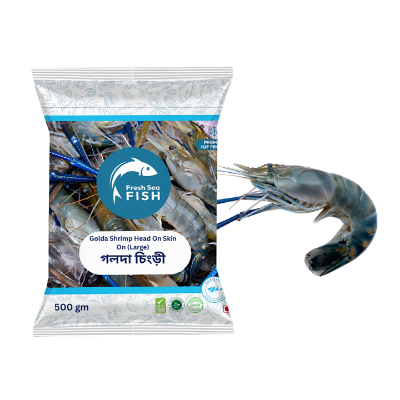 Picture of Golda Shrimp Head On Skin On Large 5- 6pcs 500g
