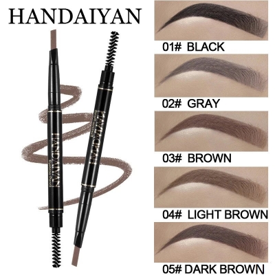 Picture of HANDAIYAN Eyebrow Pencil With Brush 5Color Double Ended Microblading Waterproof Lasting Fine Sketch Brow Tattoo Pen Makeup