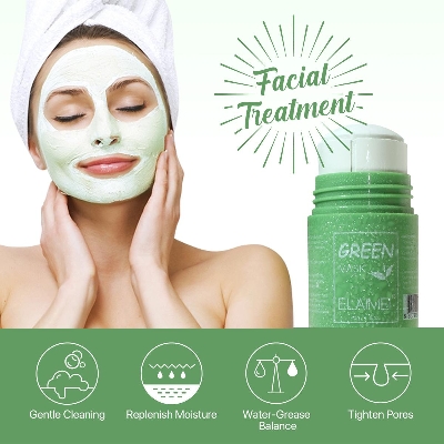 Picture of Green Tea_Moisturizing Face_Mask Stick Cleans Pores Oil