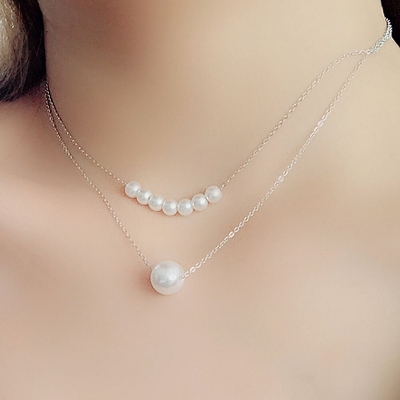 Picture of Double Layer Clavicle Chain Necklace Accessories Female Jewelry New pendant