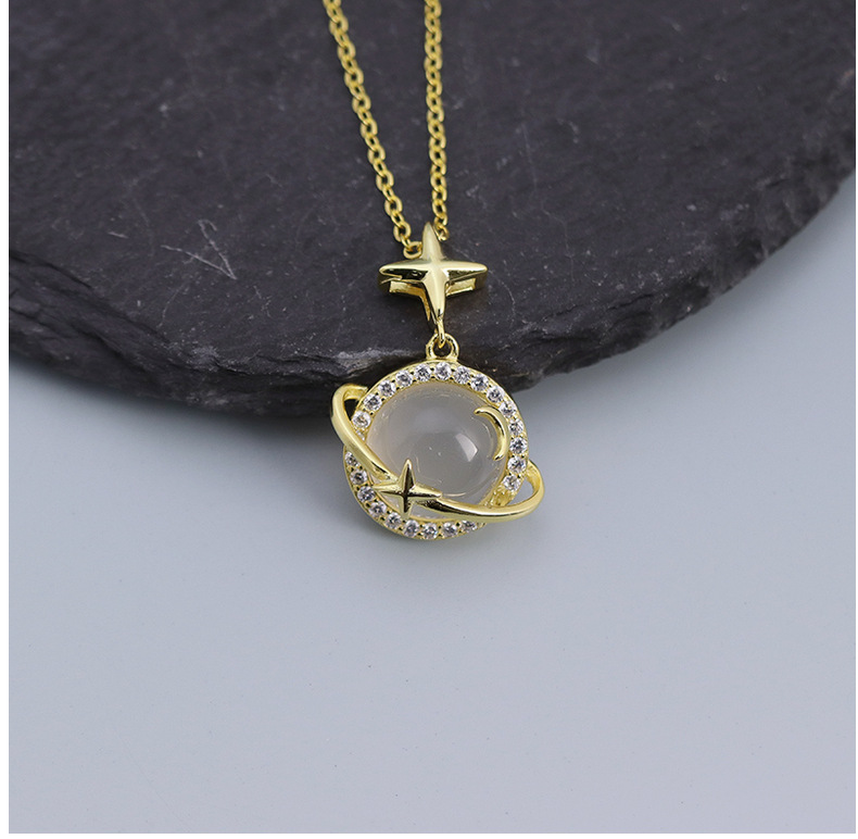 Picture of Cat Eye Planets Stylish Neckless for Girls or Women