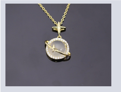 Picture of Cat Eye Planets Stylish Neckless for Girls or Women