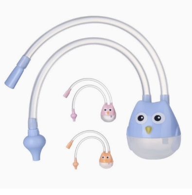 Picture of High Quality Newborn Baby Nasal Aspirator Owl Shape Comfortable Oral Suction Baby Safety Nose Cleaner