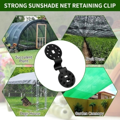 Picture of 50-Pcs Mulifunctional Sunshade Net Fixing Clip Garden Backyard Greenhouse Clip