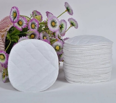 Picture of 4-Pcs Washable Reusable Pure Cotton anti-leakage overflow Soft cotton BreastPad -