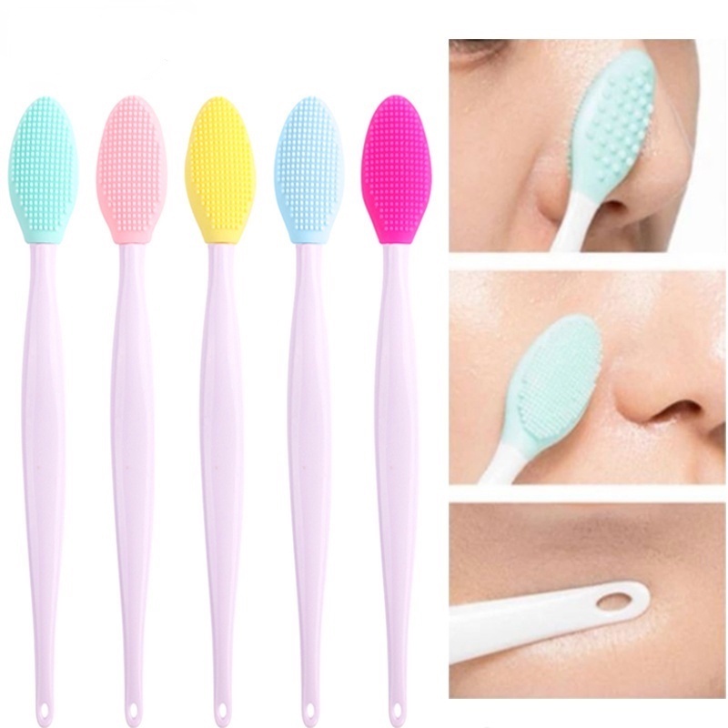 Picture of Face Cleansing Brush Effective Nose Exfoliator Blackhead Removal Brush-1Pcs