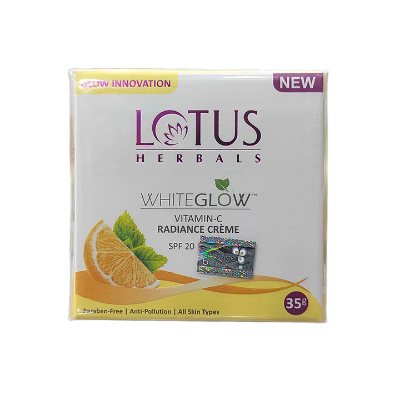 Picture of LOTUS HERBALS White Glow Vitamin-C Radiance Cream SPF 20 - 35g (India)