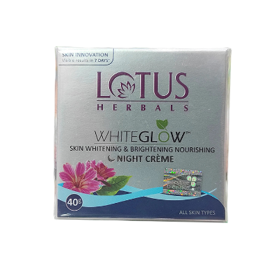 Picture of Lotus Herbals White Glow Skin Brightening & Nourishing Night Cream - 40g (India)