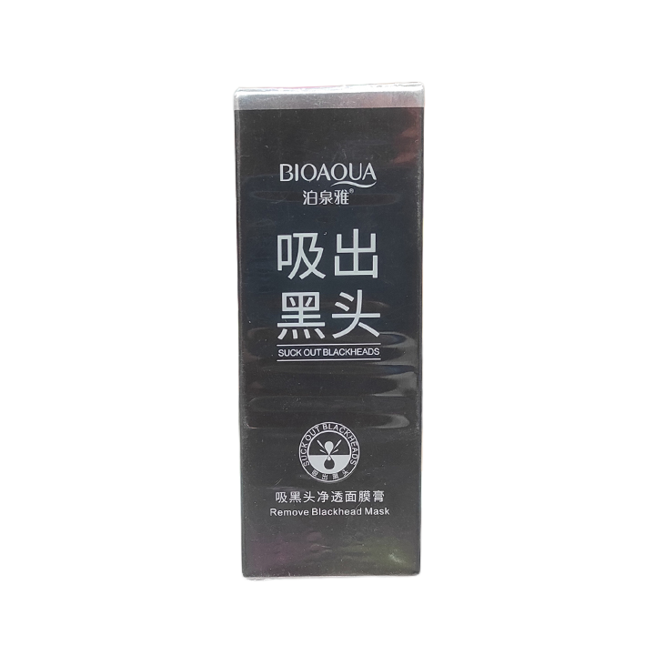 Picture of Bioaqua Blackhead Remover Mask Cleansing Black Mask Facial Peel Off Mask with Charcoal - 60ml
