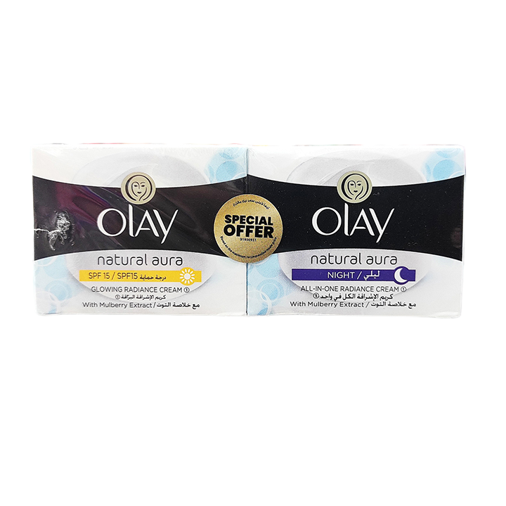 Picture of Olay Natural Aura Natural Day and Night Cream Combo Pack (Thailand)