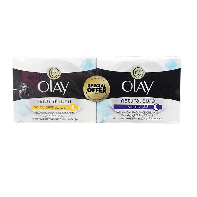 Picture of Olay Natural Aura Natural Day and Night Cream Combo Pack (Thailand)