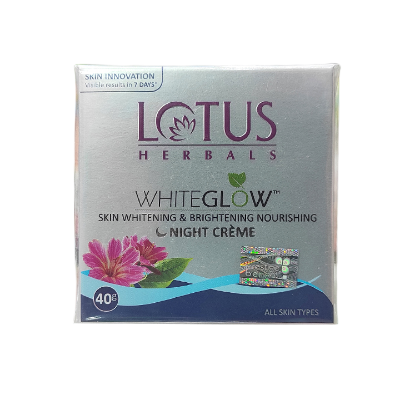 Picture of    Lotus Herbals White Glow Skin Brightening & Nourishing Night Cream - 60g (India)