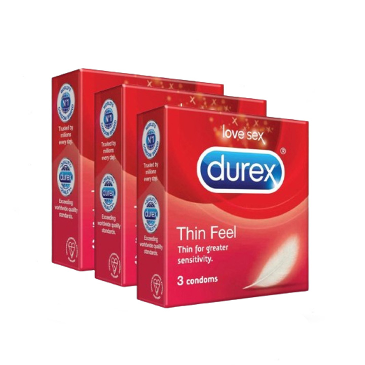 Picture of Durex - Thin Feel Condom - Combo Pack - 3 Pack