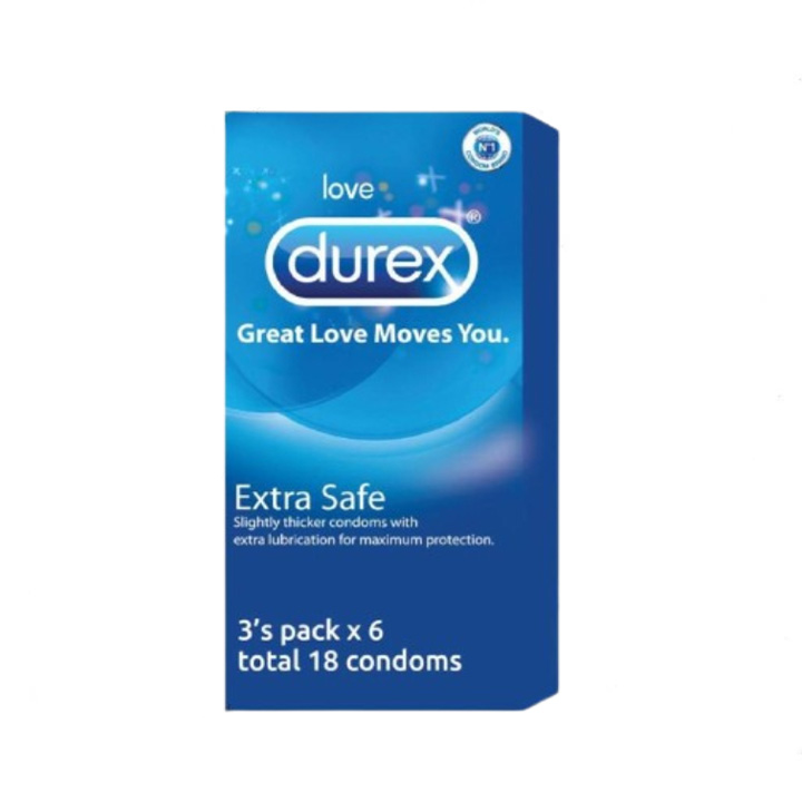 Picture of Durex Extra Safe Condom Full Box - 18pcs Condoms