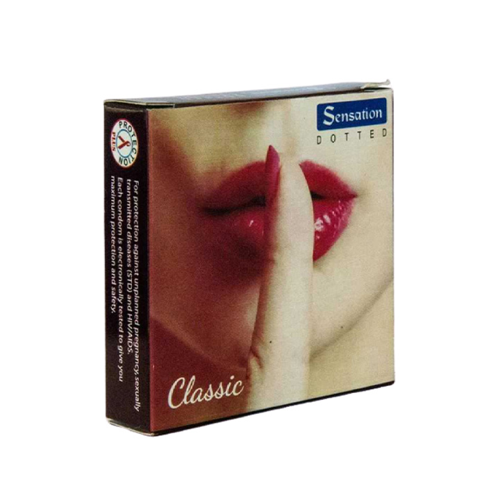 Picture of Sensation Dotted Classic Condom For Men - Single Pack - 3x1 - 3pcs