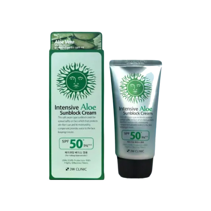 Buy 3W Clinic Intensive Aloe Sunblock Cream SPF 50+ PA+++ 70ml at Best Price In Bangladesh