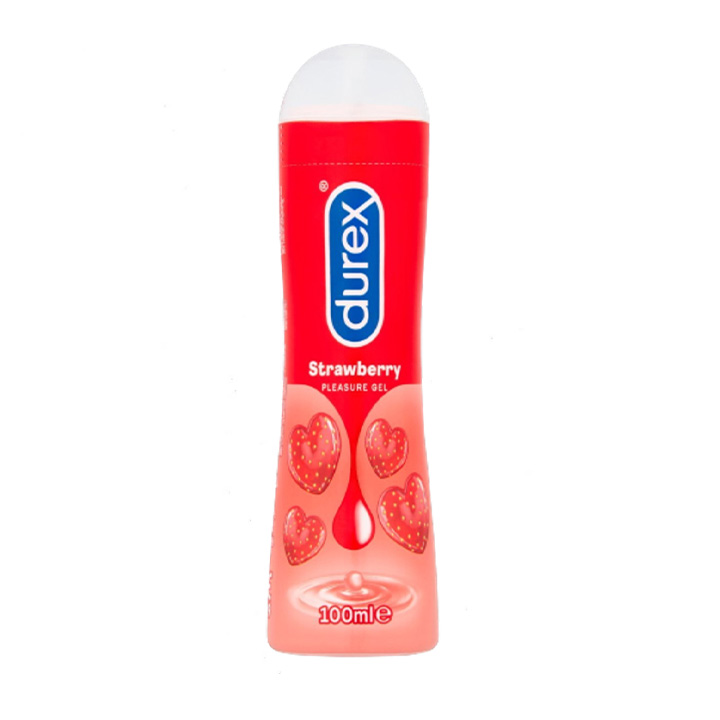 Picture of Durex Lube Strawberry Flavoured Lubricant Gel for Men & Women 100ml (Made In Thailand)