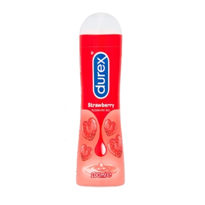 Picture of Durex Lube Strawberry Flavoured Lubricant Gel for Men & Women 100ml (Made In Thailand)