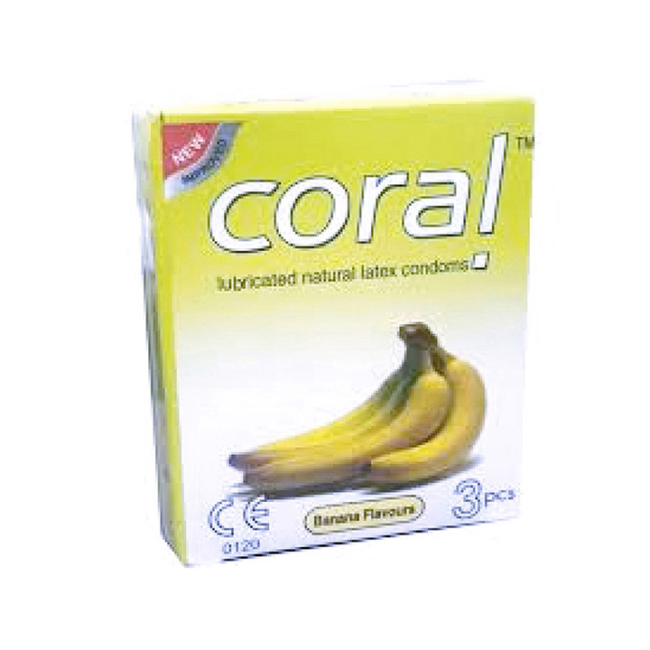Picture of Coral Banana Flavor Extra Performance Condom | Single Pack 3pcs | Malaysia