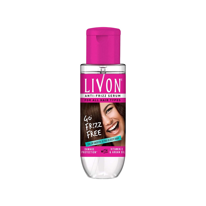 Picture of LivOn Anti Frizz Serum for All Hair Types 100ml/ 45ml/ 20ml - Product of India