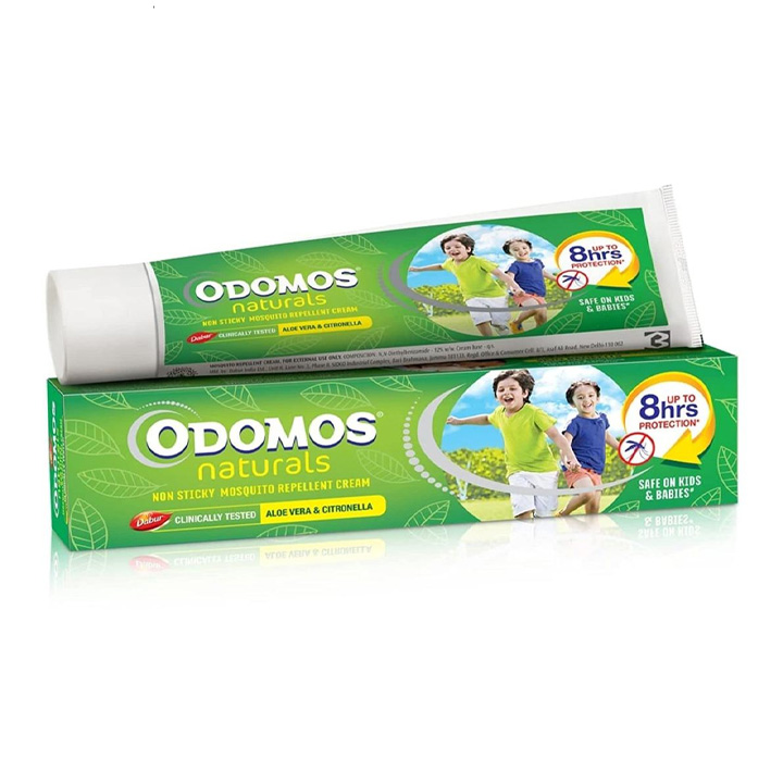 Picture of Odomos 50gm Naturals Mosquito_Repellent Non-Sticky Cream with Aloe Vera & Citronella (Made in India)