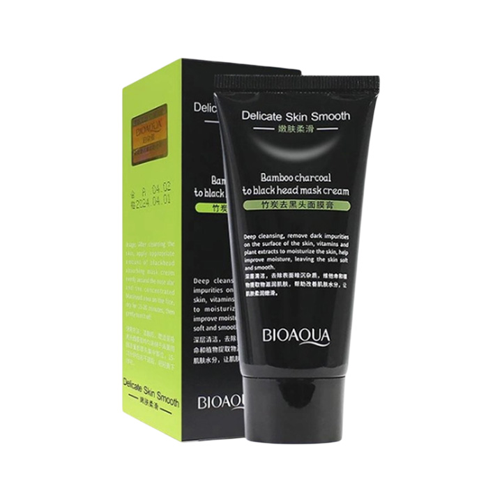 Picture of Bioaqua Bamboo Charcoal to Blackhead Mask Cream 60gm