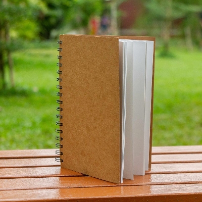 Picture of Sketchbook Series Khaki Color Spiral Notebook