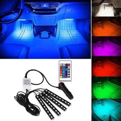 Picture of Car RGB LED Strip Light Car Styling Decorative Automobile Atmosphere Lamps Car Interior Light - Wireless Remote/Voice Control