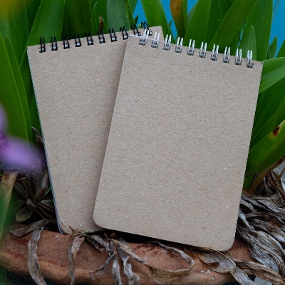 Picture of Memo Book Black & White Double-O Ring Notebook 2-Pack