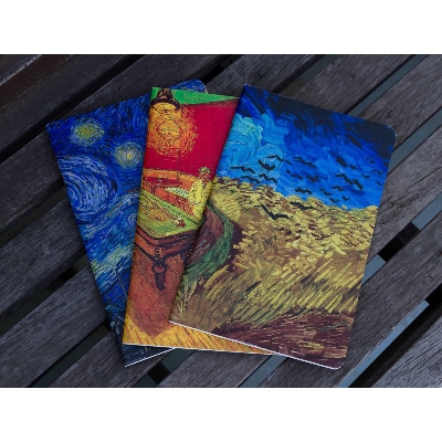 Picture of Van Gogh Series Starry Night, Night Cafe & Wheatfield with Crows Notebook 3-Pack