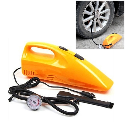 Picture of high qualit 2 IN 1 Inflator Air Compressor Portable Handheld Mini Car vacuum cleaner 90w With Air Pump