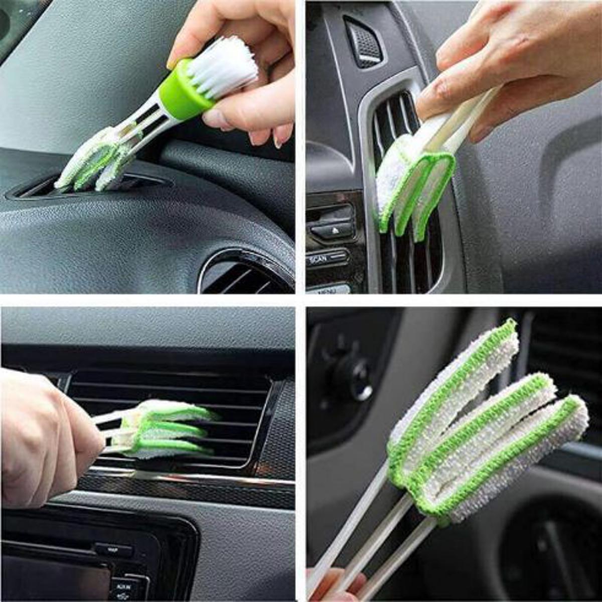 Picture of Portable Double Ended Car AC Vent Slit Cleaner Brush