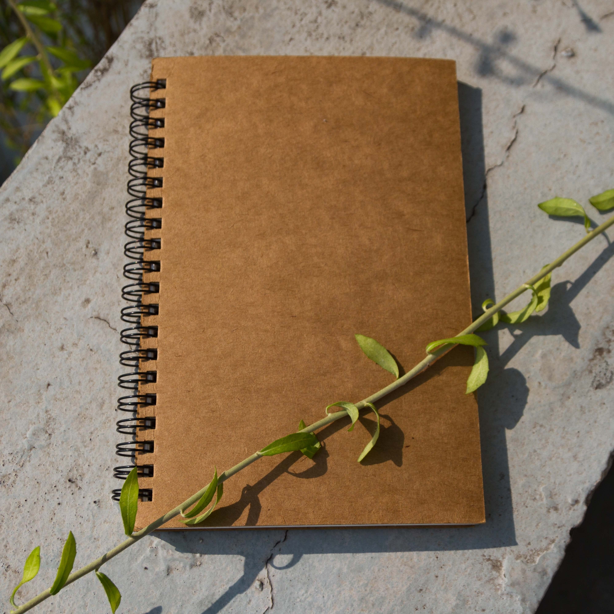 Picture of Designer Series Kraft Spiral Dotted Grid Notebook
