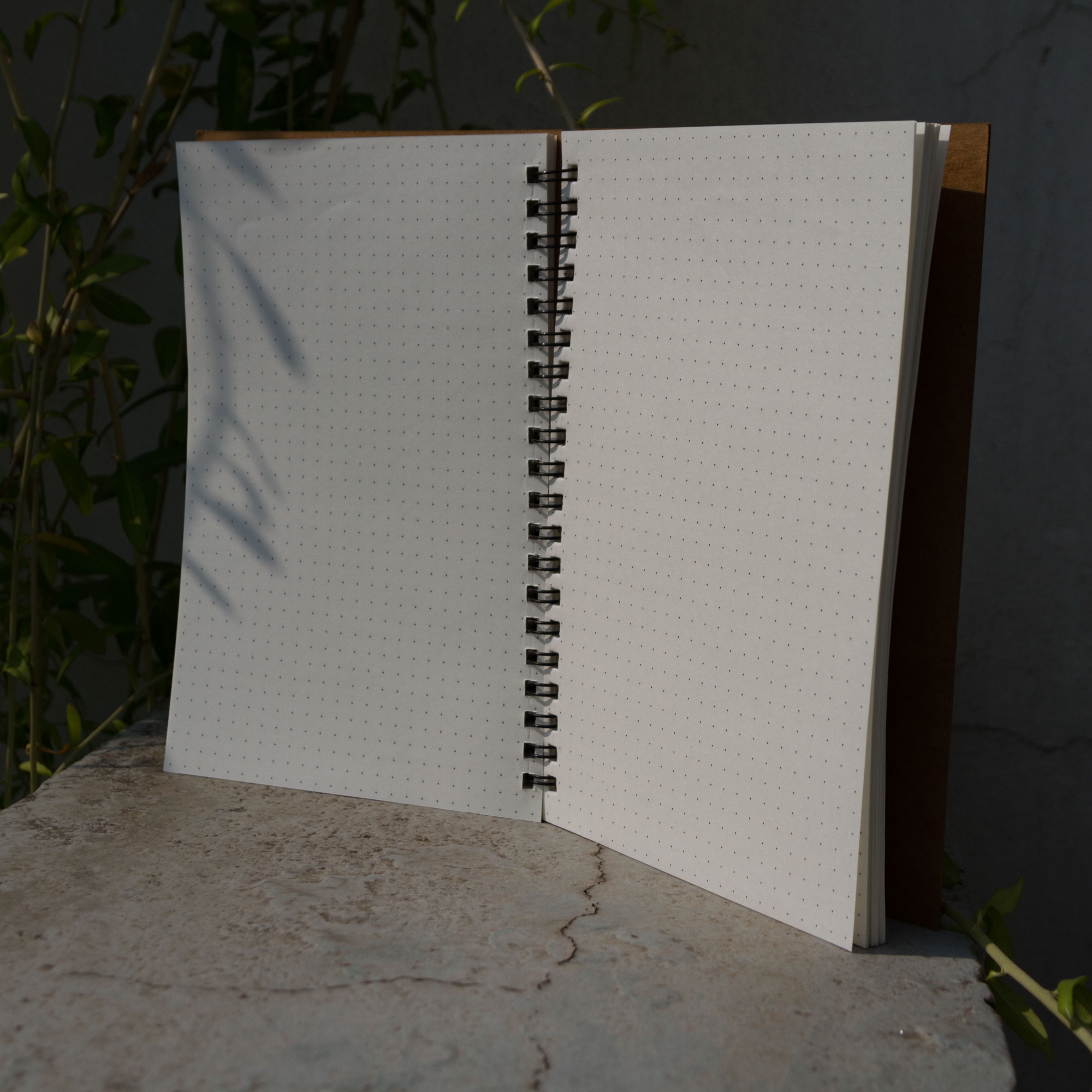 Picture of Designer Series Kraft Spiral Dotted Grid Notebook