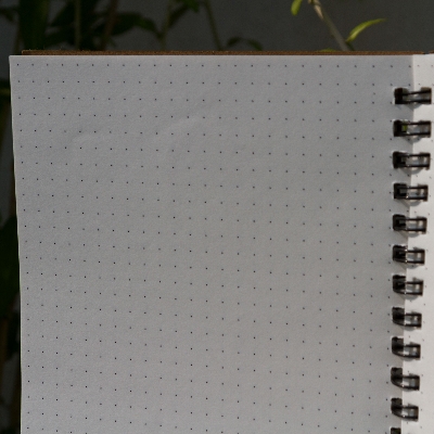 Picture of Designer Series Kraft Spiral Dotted Grid Notebook
