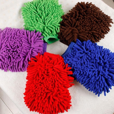 Picture of Super Microfiber Household Cleaning Cloth Gloves - Random color