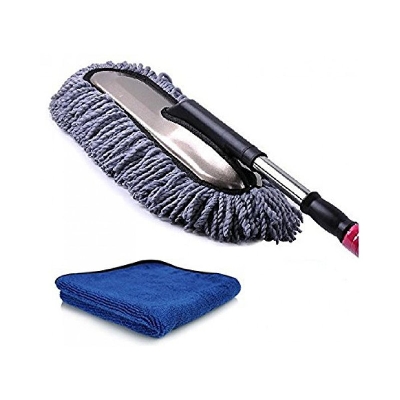 Picture of super combo pack Car Cleaning Microfiber Duster+ Microfiber Towel Combo