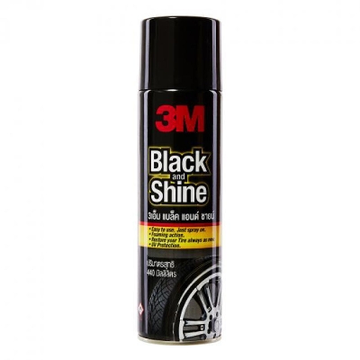 Picture of 3M Black & Shine Foam Rubber Cleaner and Polishing 440Ml