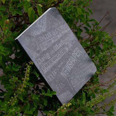 Picture of News Cover Grey Workbook Notebook (SN20201126)