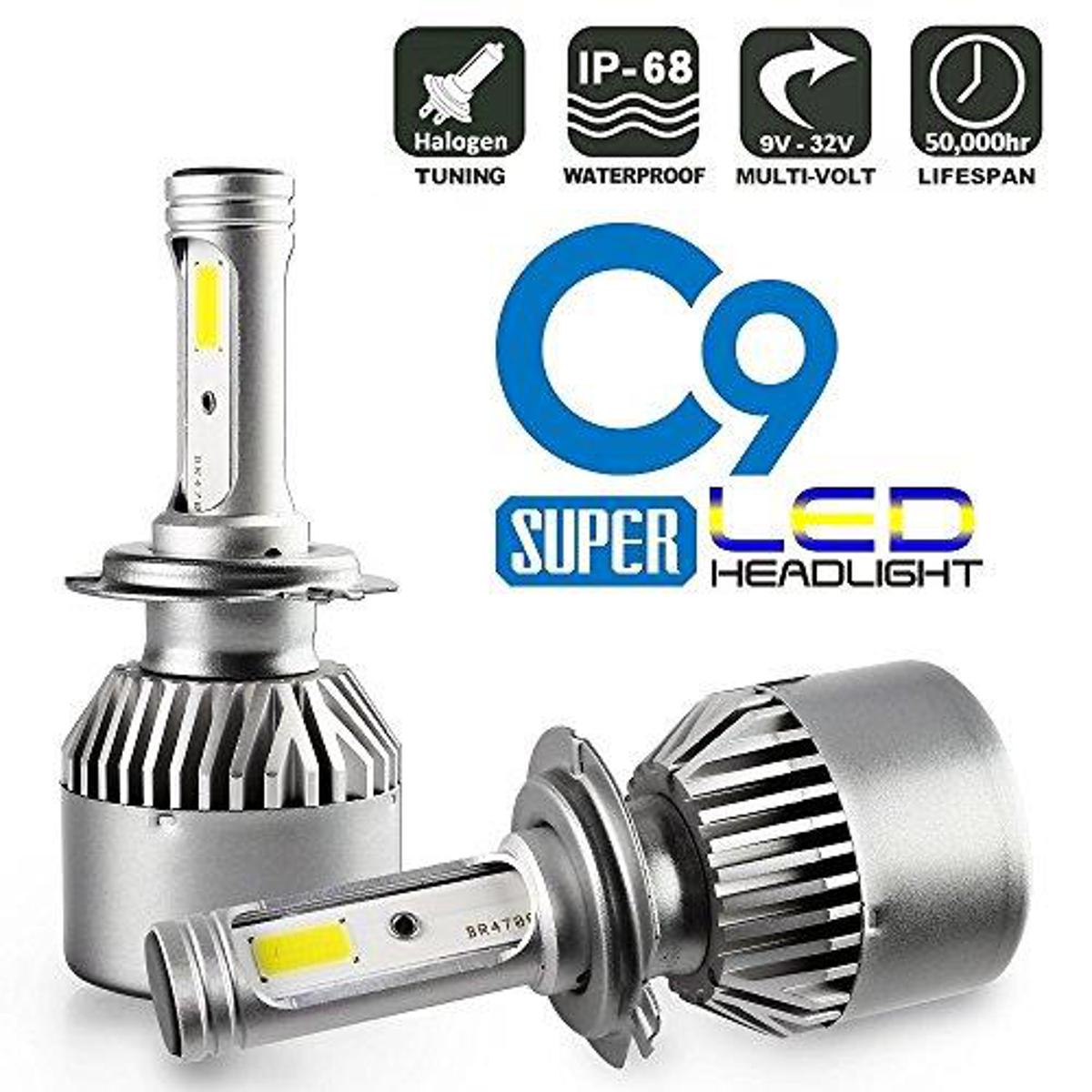 Picture of Car LED C9 H1 9005 HB3 H4 9003 HB2 H7 H11 H13 9008 H11 9006 Headlight Bulbs Lamp 6000k Super Bright Front Fog Light Head Lamp