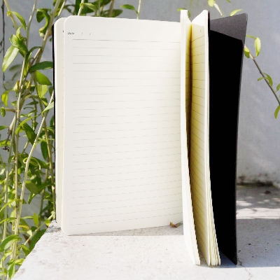 Picture of Writers Edition Black Lined Notebook
