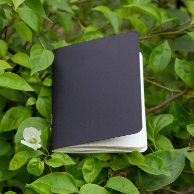 Picture of Everyday Graphic Grid-Graph Texture Black Notebook