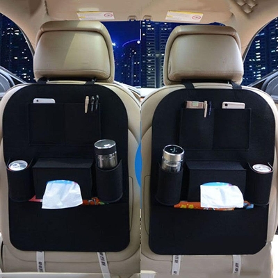 Picture of Universal Waterproof Car Seat Cover Organizer Storage Bag Multi Pocket Hanging Pouch Multifunction Vehicle Accessories