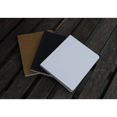 Picture of Pocket Series Black, White & Kraft Notebook 3-Pack