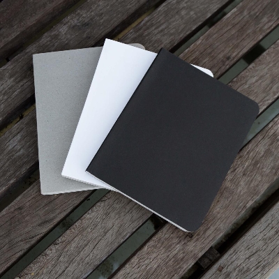 Picture of Pocket Series Black White Gray Notebook 3-Pack