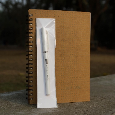 Picture of Designer Series Dot-Grid Notebook(Dot Print Cover) with Pen (SN202010125)